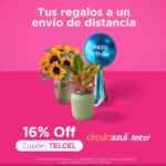 Cupón Envíaflores Enero 2023 de 16% de descuento cortesía de Telcel