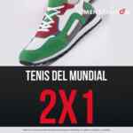 2x1 en tenis en Men's Fashion + balón de fútbol de regalo (2 pares de tenis + balón desde $899)