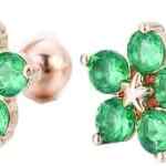 Rebajas en joyería Amazon: aretes en laminado de oro y cristales Swarovski desde $216