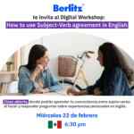 Clase abierta de inglés gratis hoy en la plataforma en línea de Berlitz