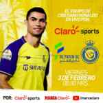 Transmisión de todos los partidos de Cristiano Ronaldo en el Al Nassr gratis por Claro Sports