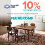Cupón Muebles Dico 10% de descuento pagando con Mercado Pago