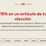 En H&M 15% de descuento en un solo artículo de precio regular