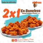 2x1 en boneless en Hooters los miércoles por Rappi y pickup