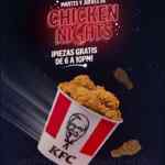 KFC Chicken Nights 2023: Piezas GRATIS en la compra de paquetes los martes y jueves de 6:00 a 10:00 PM