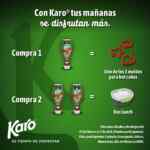 Moldes para hot cakes o box lunch de regalo en la compra de productos Karo sábados y domingos en tiendas participantes