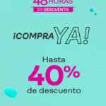 Venta Especial Liverpool 48 Horas de Descuento: Hasta 40% de descuento en tienda en línea y app hoy y mañana