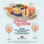 Promoción Red Lobster San Valentín: 2 copas de vino de cortesía en la compra de un platillo para compartir