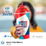 En Sams Club bebida ICEE Jumbo de 32 oz. a 2x$59