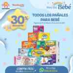 Promoción Mes del Bebé Del Sol y Woolworth: 30% de descuento en todos los pañales