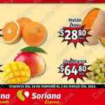Ofertas Soriana Mercado en frutas y verduras 28 de febrero al 2 de marzo 2023