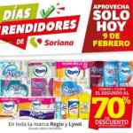 Folleto Soriana Días Rendidores 9 de febrero: 2do al 70% en leches, papel Regio y más