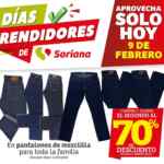 Folleto Soriana Días Rendidores 9 de febrero: 2do al 70% en leches, papel Regio y más