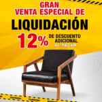 Venta de Liquidación Muebles Dico: hasta 70% de descuento + 12% adicional al pagar