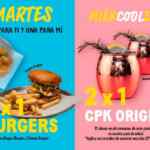 Nuevas promociones California Pizza Kitchen: lunes pizzas a $129, martes 2x1 en hamburguesas y más