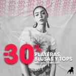 En Cuidado con el Perro 30% de descuento en blusas, playeras y tops para mujer