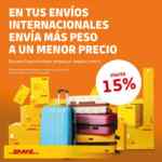 En DHL 15% de descuento en envíos internacionales