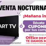 Venta Nocturna Office Depot: Smart TV o cupones Gratis del 13 al 15 de marzo