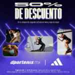 En Dportenis segundo a mitad de precio en tenis y ropa de mujer