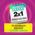 Genérico Manía Farmacias de Descuento Unión: 2x1 en medicamentos genéricos Medialiv seleccionados