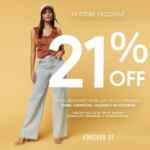 En Forever 21 llévate la segunda prenda con un 21% de descuento