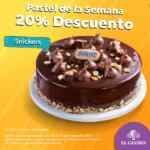 Pastel de la Semana El Globo: 20% de descuento en pastel snickers