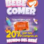 Promoción Bebé Comer: 20% de bonificación en compras en mundo del Bebé