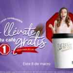 Promoción One Día de la Mujer: Café gratis para mujeres que carguen gasolina hoy en gasolineras One