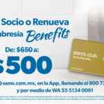 $150 de descuento en Membresía Sam's Club Benefits del 27 al 31 de marzo 2023
