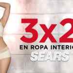 En Sears 3x2 en ropa interior, ropa para dormir, calcetas y más