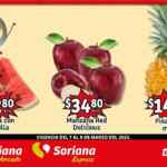 Ofertas Soriana Mercado en frutas y verduras 7 al 9 de marzo 2023