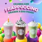 En Starbucks Frappuccinos grandes a sólo $50 hoy y mañana