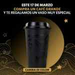 En Starbucks compra un café grande y llévate GRATIS vaso reusable que cambia de color hoy 17 de marzo