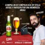 Pack Stella Artois Cinépolis Klic con renta de película de regalo