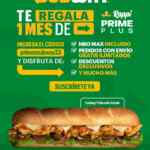 Cupón Subway Rappi: 1 mes Gratis de HBO Max, Rappi Prime Plus y más