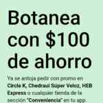 $100 de descuento en pedidos de $300 en tiendas de conveniencia por Uber Eats