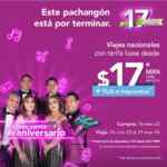 Promo Volaris Venta de Aniversario: vuelos a $17 + TUA este 16 de marzo