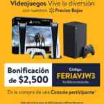 Cupón Walmart Feria del videojuego: $2,500 de bonificacion en consolas PlayStation y Xbox