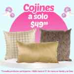 Cojines varios modelos a sólo $49 en Modatelas