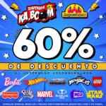 Temporada Kaboom Juguetibici: Hasta 60% de descuento en juguetes