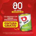 Promoción de Primavera Pintura gratis Berel: Cubeta te regala galón y galón te regala litro