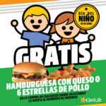 En Carls Jr hamburguesa GRATIS para los niños en la compra de un combo el 30 de abril