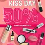 Promoción GOC Make Up Kiss Day: 50% de reembolso en producto en compras mínimas de $1,500 este fin