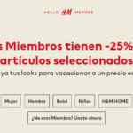 En H&M hasta 25% de descuento en artículos seleccionados