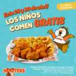 En Hooters niños y niñas comen GRATIS hoy y mañana