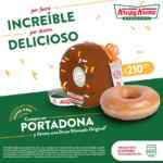 Nuevo portadonas Krispy Kreme con dona de regalo