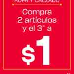 En Martí llévate el tercer artículo a sólo $1 peso en ropa y calzado