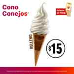 Cupón App McDonald's Cono Conejos a sólo $15 por pickup