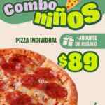 Pizza Papa Johns Combo Día del Niño con juguete de regalo