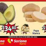 Ofertas Soriana Mercado en frutas y verduras 25 al 27 de abril 2023